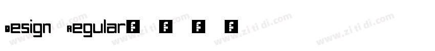 Design Regular字体转换